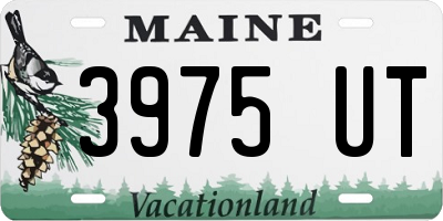 ME license plate 3975UT