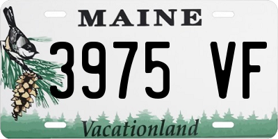 ME license plate 3975VF