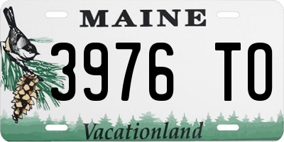 ME license plate 3976TO