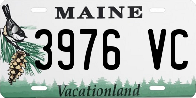 ME license plate 3976VC