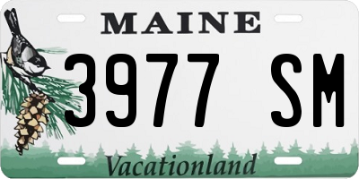 ME license plate 3977SM