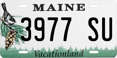 ME license plate 3977SU