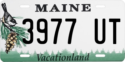 ME license plate 3977UT