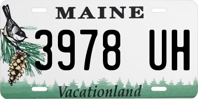 ME license plate 3978UH