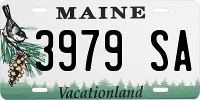 ME license plate 3979SA