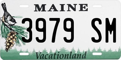 ME license plate 3979SM