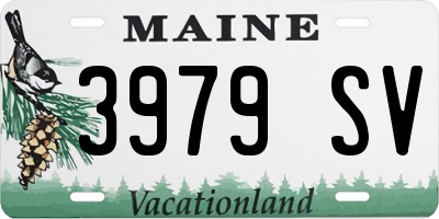 ME license plate 3979SV