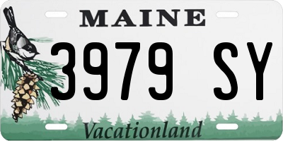 ME license plate 3979SY