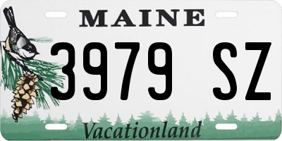 ME license plate 3979SZ