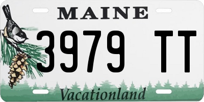 ME license plate 3979TT