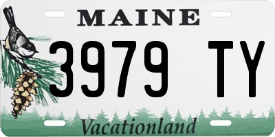 ME license plate 3979TY