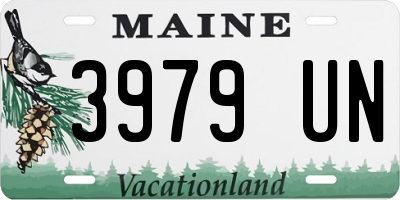 ME license plate 3979UN
