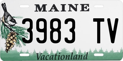 ME license plate 3983TV