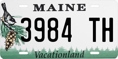 ME license plate 3984TH