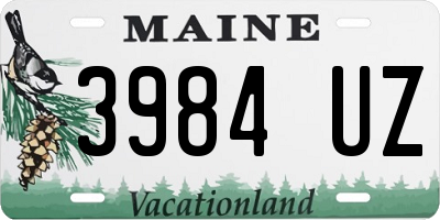 ME license plate 3984UZ