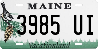 ME license plate 3985UI
