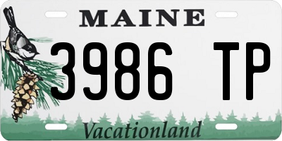 ME license plate 3986TP
