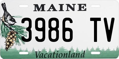 ME license plate 3986TV