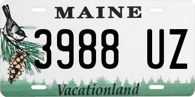 ME license plate 3988UZ