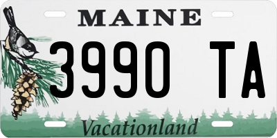 ME license plate 3990TA