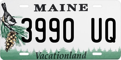 ME license plate 3990UQ