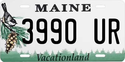 ME license plate 3990UR