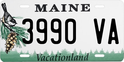 ME license plate 3990VA