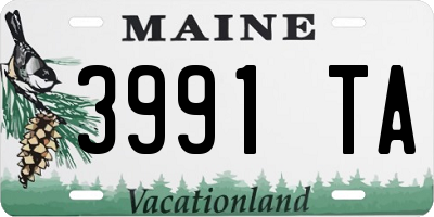 ME license plate 3991TA