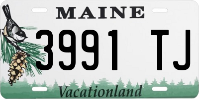 ME license plate 3991TJ