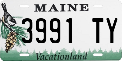 ME license plate 3991TY
