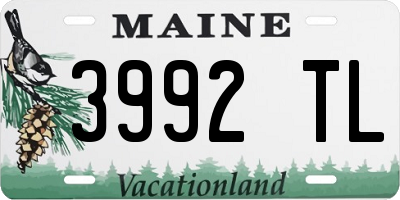 ME license plate 3992TL