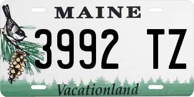 ME license plate 3992TZ
