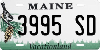 ME license plate 3995SD