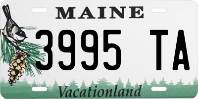 ME license plate 3995TA
