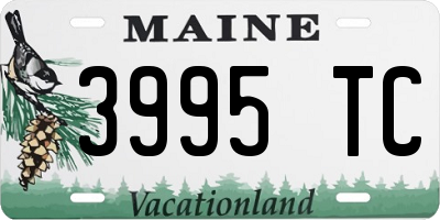 ME license plate 3995TC