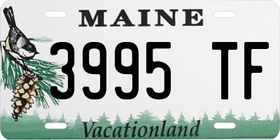 ME license plate 3995TF
