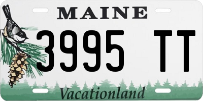 ME license plate 3995TT