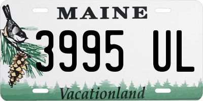 ME license plate 3995UL