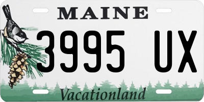 ME license plate 3995UX