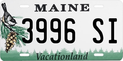 ME license plate 3996SI