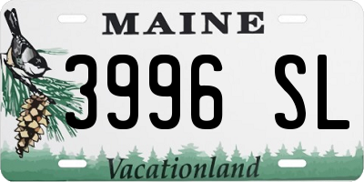 ME license plate 3996SL