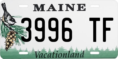 ME license plate 3996TF