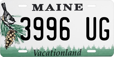 ME license plate 3996UG