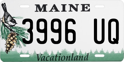 ME license plate 3996UQ