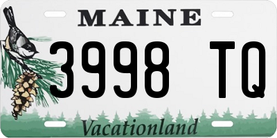ME license plate 3998TQ