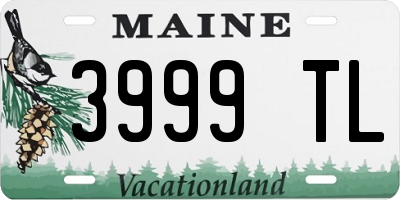 ME license plate 3999TL
