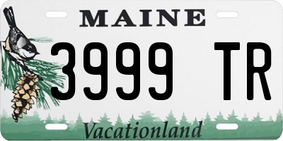 ME license plate 3999TR