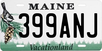 ME license plate 399ANJ