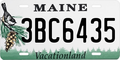 ME license plate 3BC6435