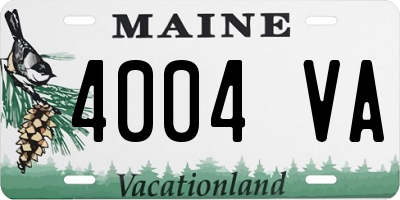 ME license plate 4004VA